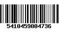 Código de Barras 5410459004736