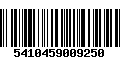 Código de Barras 5410459009250