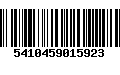 Código de Barras 5410459015923