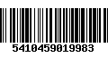 Código de Barras 5410459019983