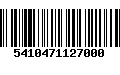 Código de Barras 5410471127000