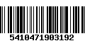 Código de Barras 5410471903192