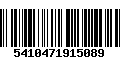 Código de Barras 5410471915089