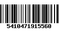 Código de Barras 5410471915560