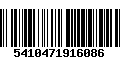 Código de Barras 5410471916086