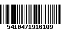 Código de Barras 5410471916109