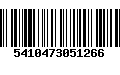 Código de Barras 5410473051266