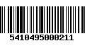 Código de Barras 5410495000211