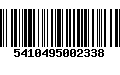 Código de Barras 5410495002338