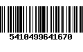 Código de Barras 5410499641670