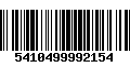 Código de Barras 5410499992154