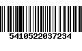 Código de Barras 5410522037234