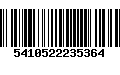 Código de Barras 5410522235364