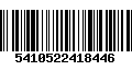 Código de Barras 5410522418446