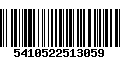 Código de Barras 5410522513059