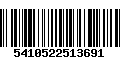 Código de Barras 5410522513691