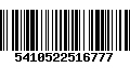 Código de Barras 5410522516777