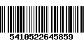 Código de Barras 5410522645859