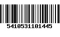 Código de Barras 5410531101445