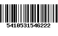 Código de Barras 5410531546222