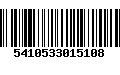 Código de Barras 5410533015108