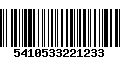 Código de Barras 5410533221233