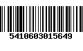 Código de Barras 5410603015649