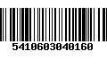 Código de Barras 5410603040160