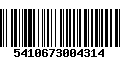 Código de Barras 5410673004314