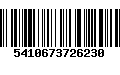 Código de Barras 5410673726230