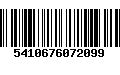 Código de Barras 5410676072099