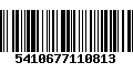 Código de Barras 5410677110813