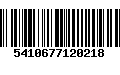 Código de Barras 5410677120218