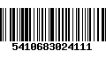 Código de Barras 5410683024111