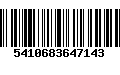 Código de Barras 5410683647143