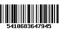 Código de Barras 5410683647945