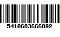 Código de Barras 5410683666892