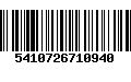 Código de Barras 5410726710940