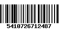 Código de Barras 5410726712487