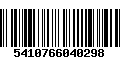 Código de Barras 5410766040298