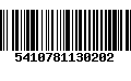 Código de Barras 5410781130202