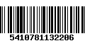 Código de Barras 5410781132206