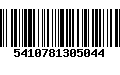 Código de Barras 5410781305044