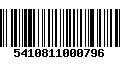 Código de Barras 5410811000796