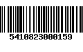 Código de Barras 5410823000159