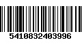 Código de Barras 5410832403996