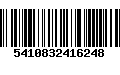 Código de Barras 5410832416248