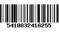 Código de Barras 5410832416255