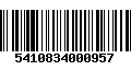 Código de Barras 5410834000957