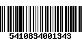 Código de Barras 5410834001343